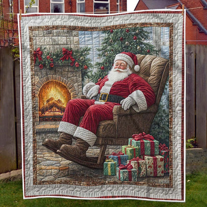 Fireside Dreams with Santa Blanket - H200 - Premium Blanket