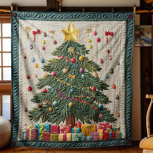 Christmas Tree & Star Winter Blanket - H201 - Premium Blanket