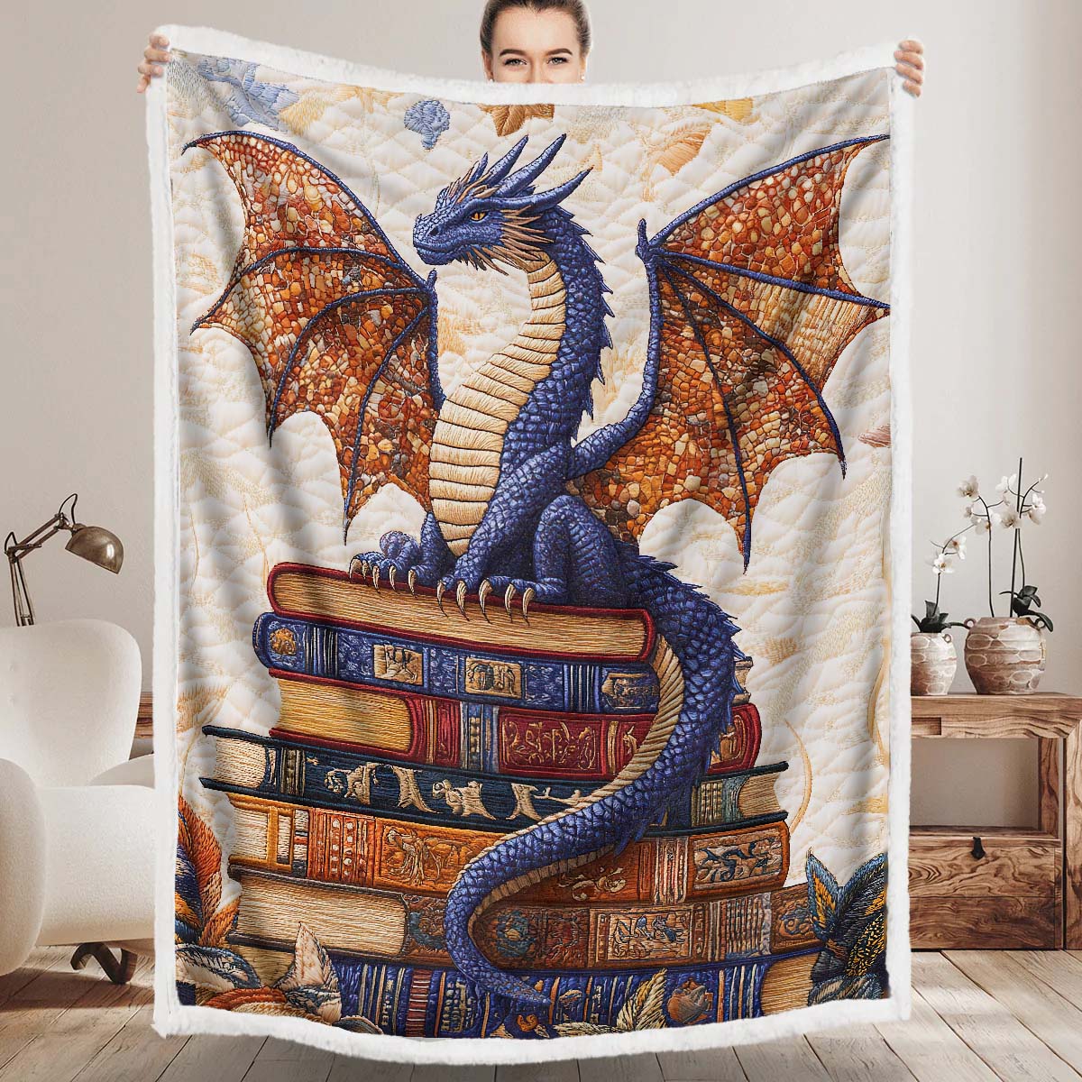 Wisdom Dragon Blanket - H210 - Premium Blanket