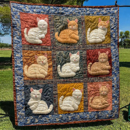 Sleepy Cat Haven Blanket - H222 - Premium Blanket