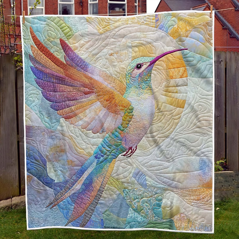 Colorful Hummingbird Blanket - H241 - Premium Blanket