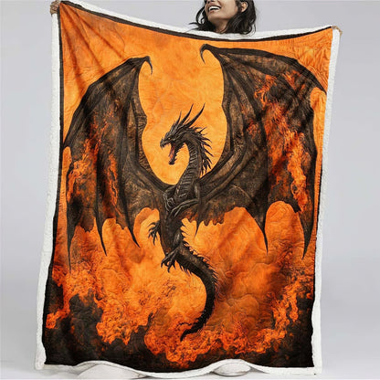 Lava Dragon Blanket - H246 - Premium Blanket