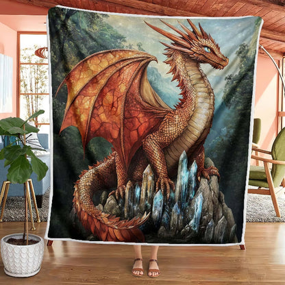 Frost Peak Dragon Blanket - H247 - Premium Blanket