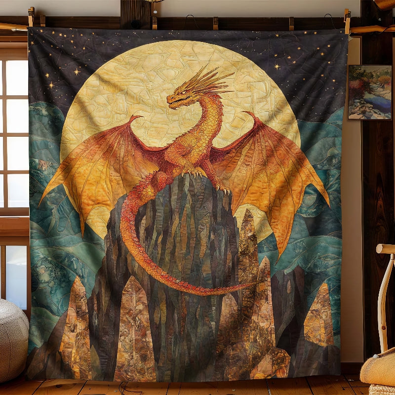 Moonlit Dragon Summit Blanket - H248 - Premium Blanket