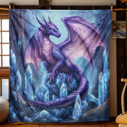 Glacial Majesty Dragon Blanket - H250 - Premium Blanket