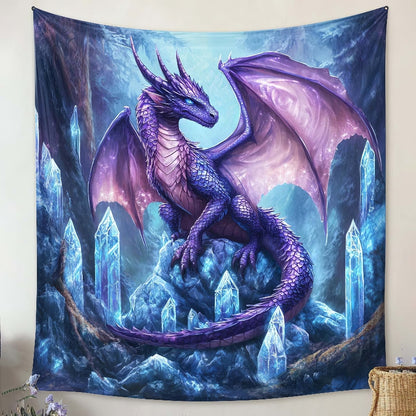 Glacial Majesty Dragon Blanket - H250 - Premium Blanket