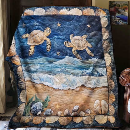 Marine Sea Turtles Blanket - H265 - Premium Blanket