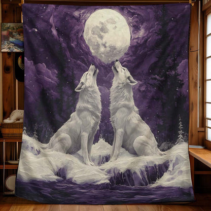 Mystic Moonlight Wolves Blanket - H272 - Premium Blanket