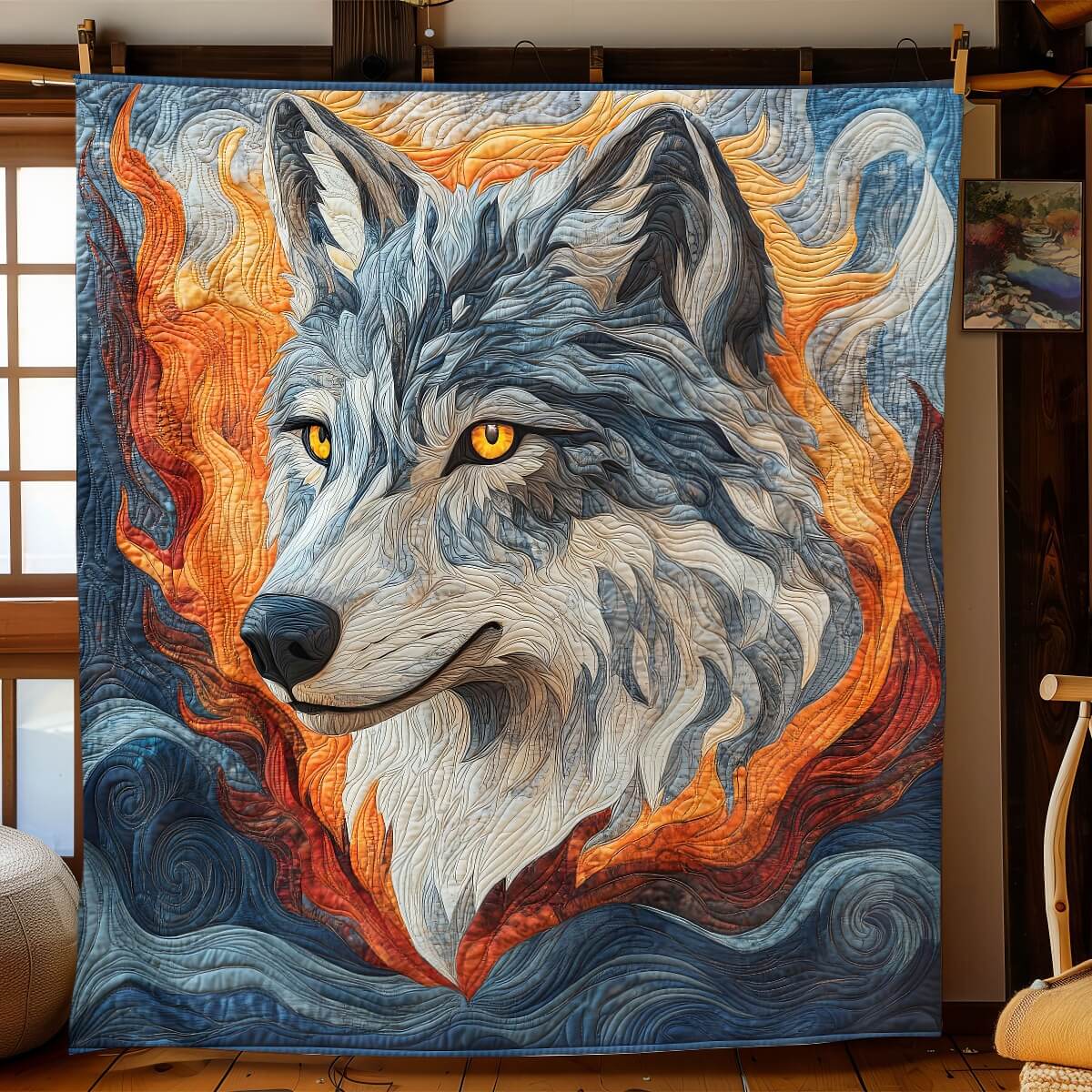 Majestic Wolf Blanket - H273 - Premium Blanket