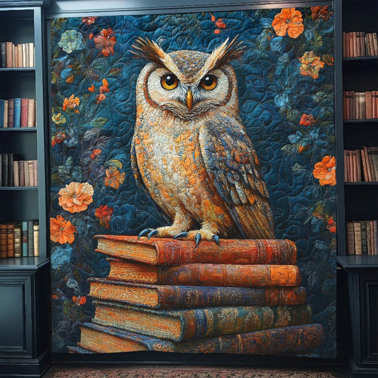 Bookish Owl Blanket - H295 - Premium Blanket