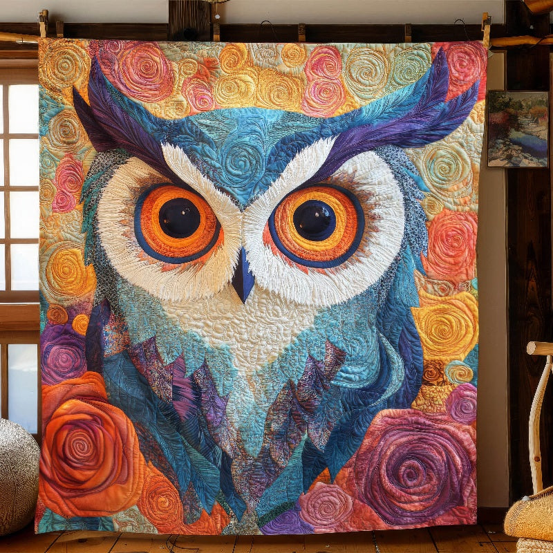 Rosy Owl Blanket - H296 - Premium Blanket