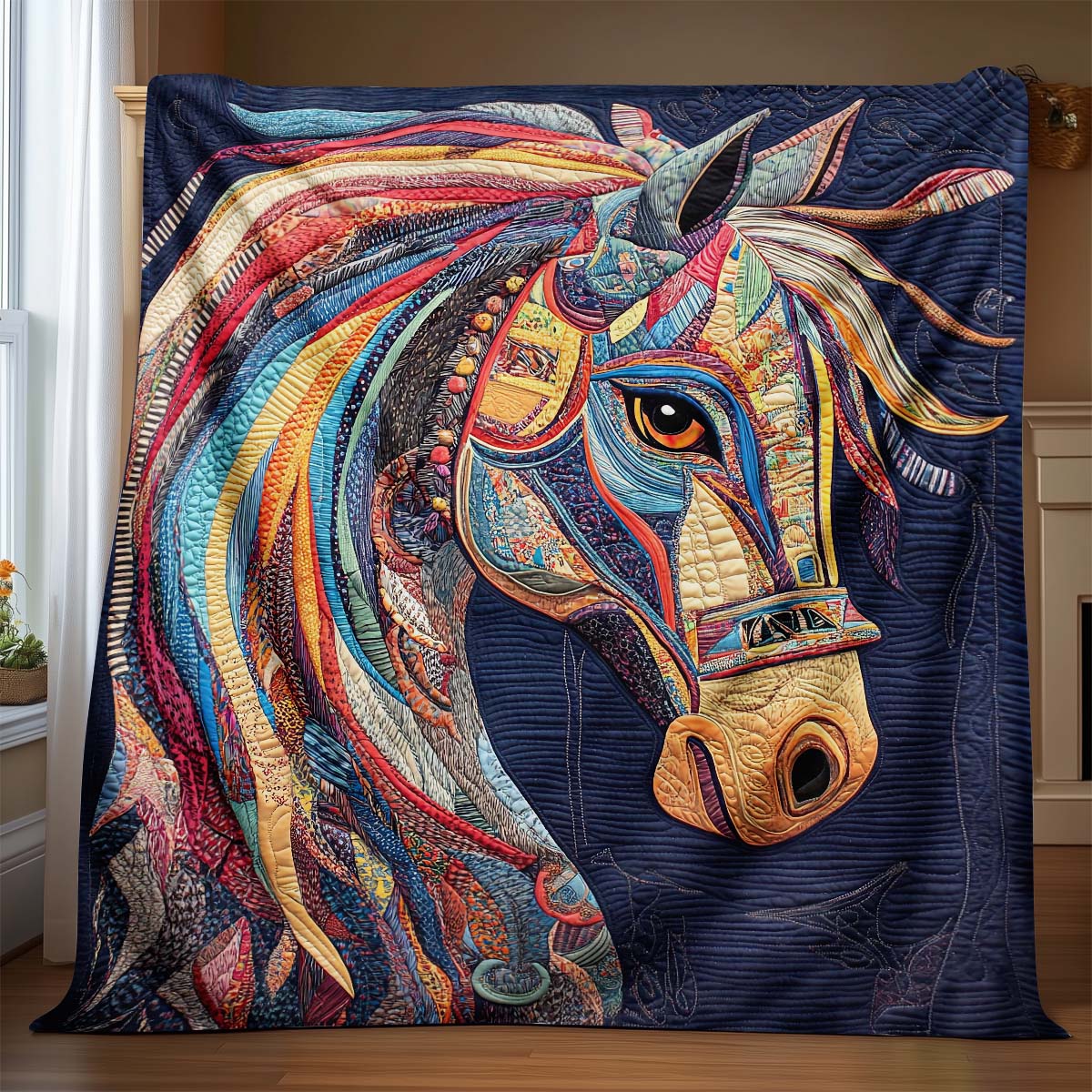 Rainbow Rider Horse Blanket - H301 - Premium Blanket