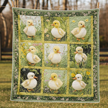 Springtime Duckling Delight Blanket - H303 - Premium Blanket