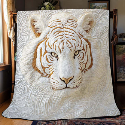 Power of The White Tiger Blanket - H317 - Premium Blanket