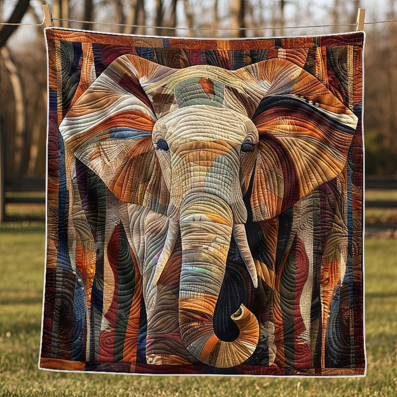 Midnight Wanderer Elephant Blanket - H324 - Premium Blanket