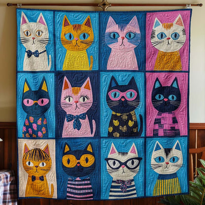 Colorful Kitty Carnival Blanket - H331 - Cat Premium Blanket