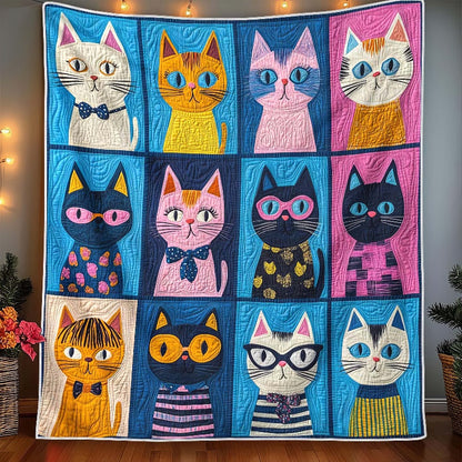 Colorful Kitty Carnival Blanket - H331 - Cat Premium Blanket