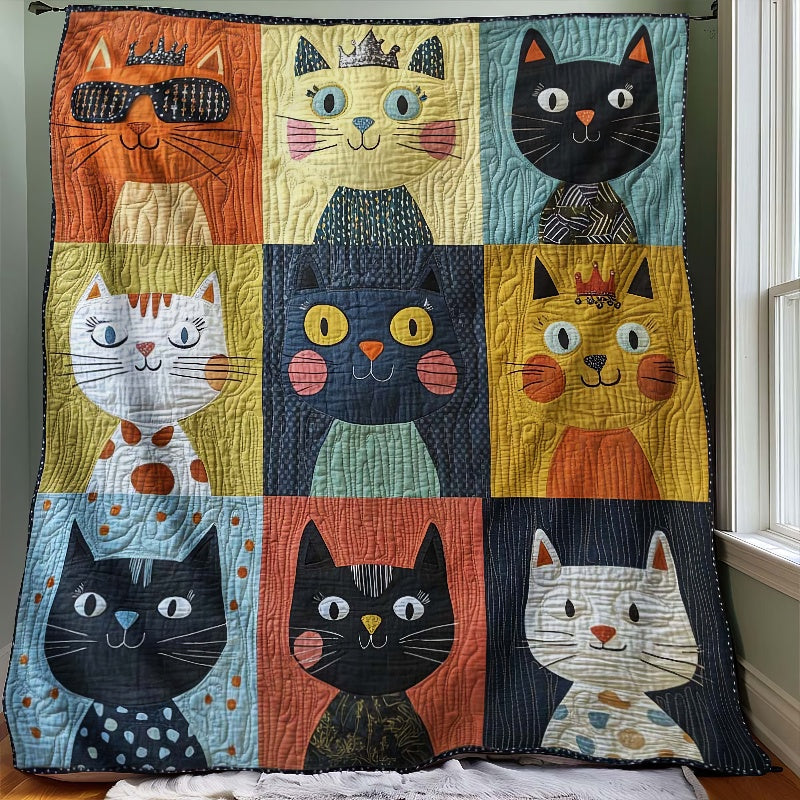 Colorful Kitty Carnival Blanket - H332 - Cat Premium Blanket