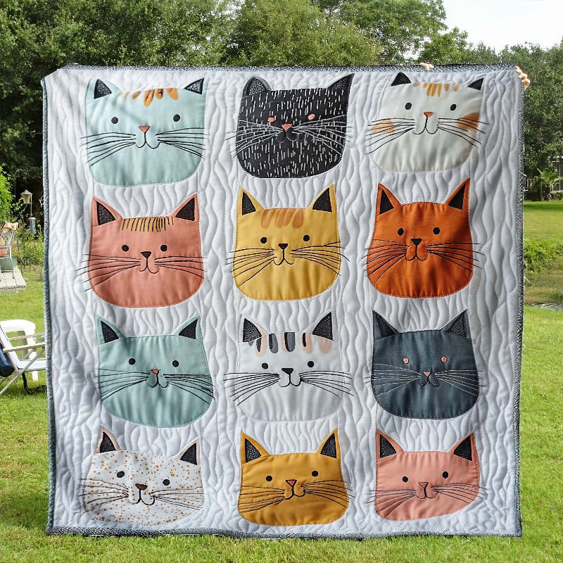 Colorful Kitty Carnival Blanket - H333 - Cat Premium Blanket