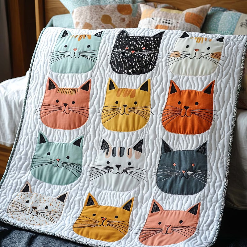 Colorful Kitty Carnival Blanket - H333 - Cat Premium Blanket
