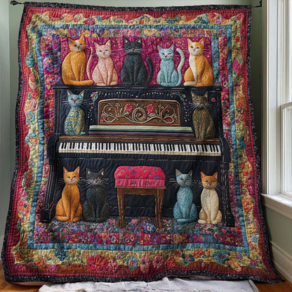 Melodic Cats Blanket - H338 - Cat Premium Blanket