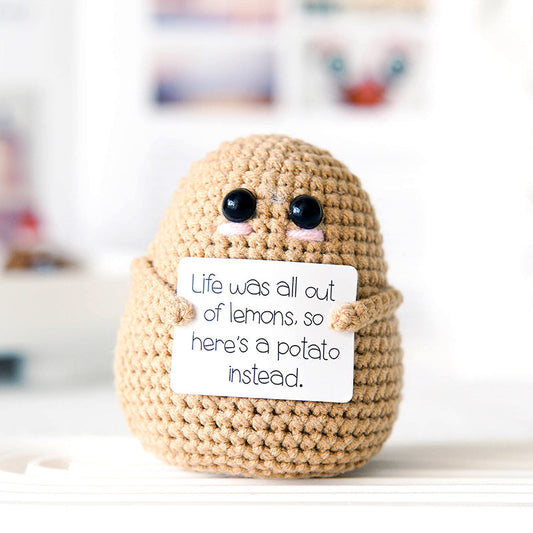 Handmade Emotional Support Gift - Life Potato - Light Brown