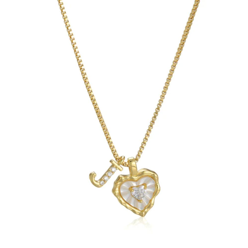 Initial Heart Necklace (Set of 3) - Buy 1 Get 2 Free