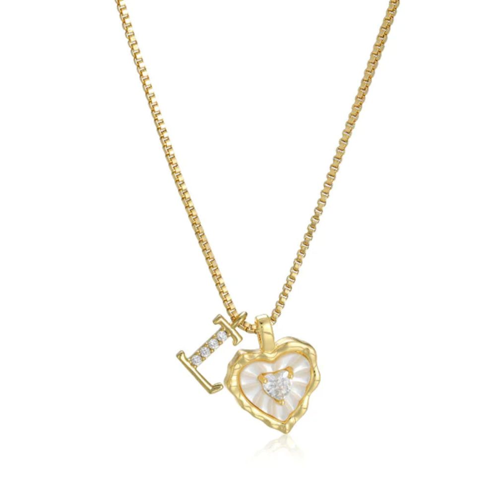 Initial Heart Necklace (Set of 3) - Buy 1 Get 2 Free