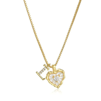 Initial Heart Necklace (Set of 3) - Buy 1 Get 2 Free