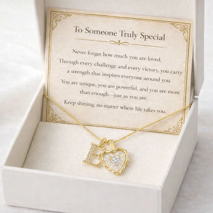 Initial Heart Necklace (Set of 3) - Buy 1 Get 2 Free