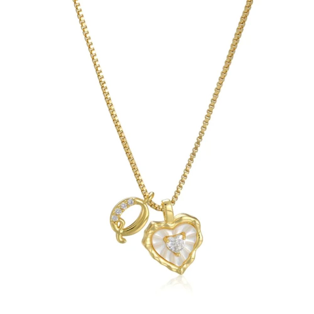 Initial Heart Necklace (Set of 3) - Buy 1 Get 2 Free