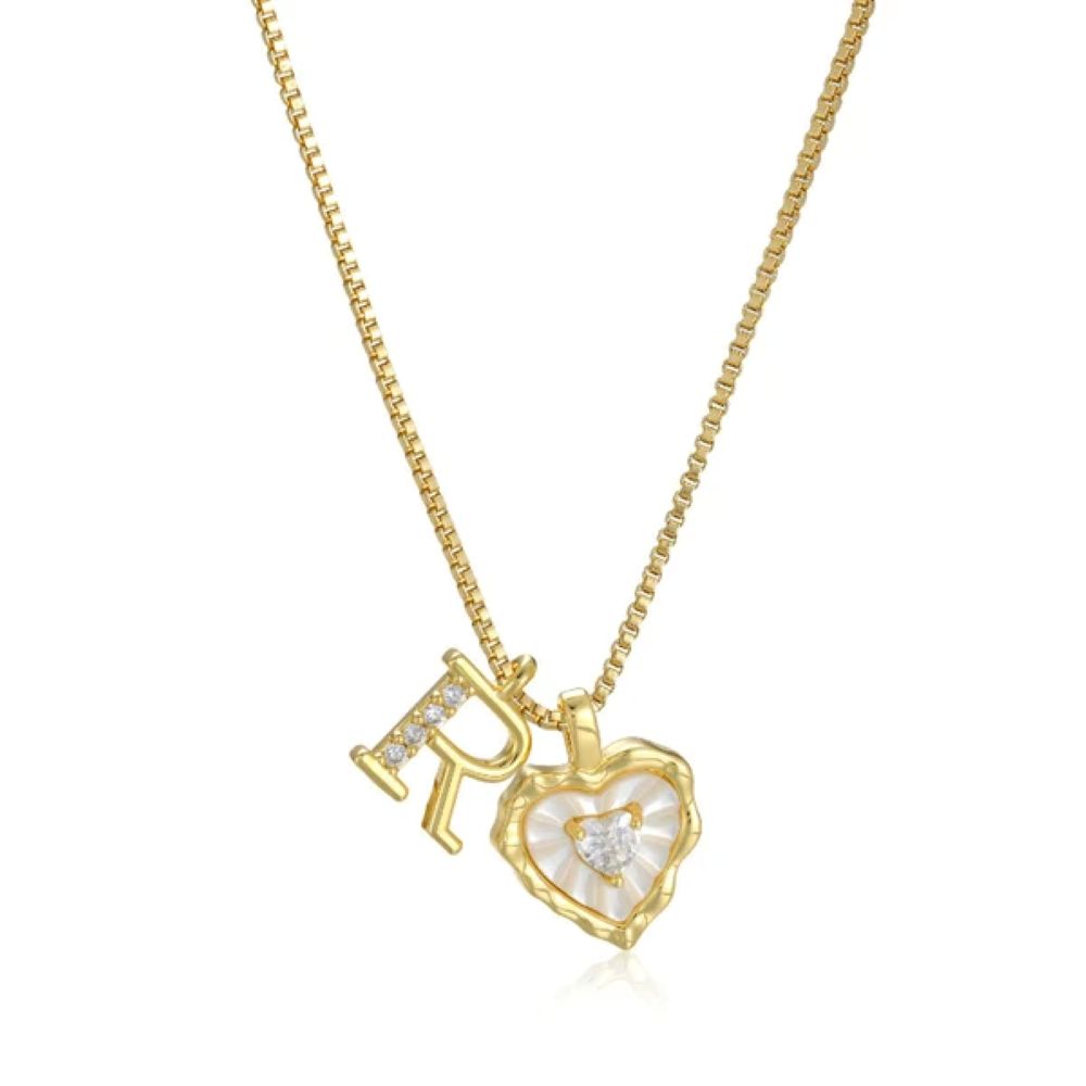 Initial Heart Necklace (Set of 3) - Buy 1 Get 2 Free