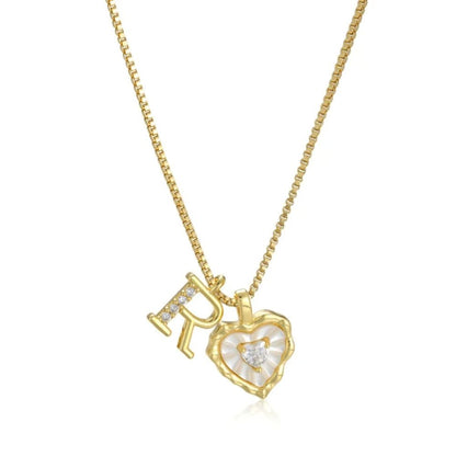 Initial Heart Necklace (Set of 3) - Buy 1 Get 2 Free