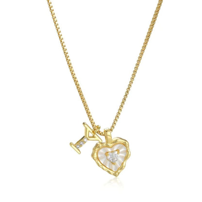 Initial Heart Necklace (Set of 3) - Buy 1 Get 2 Free