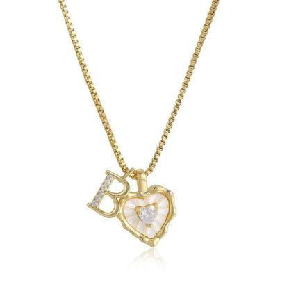 Initial Heart Necklace (Set of 3) - Buy 1 Get 2 Free