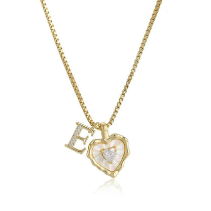 Initial Heart Necklace (Set of 3) - Buy 1 Get 2 Free