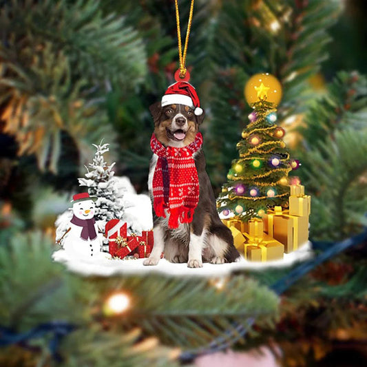 Australian Shepherd Christmas Ornament SM010