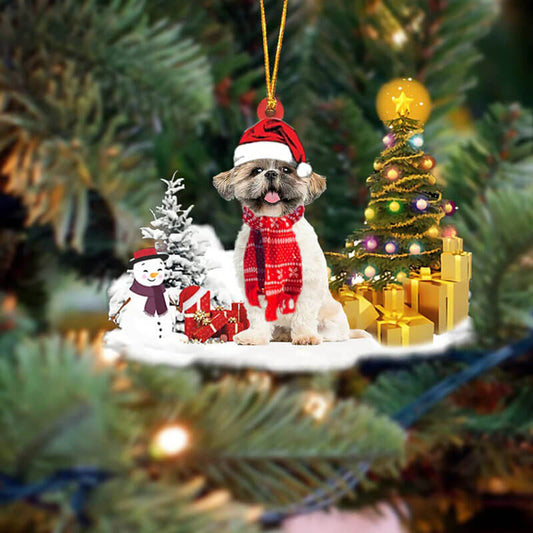 Shih Tzu Christmas Ornament SM082