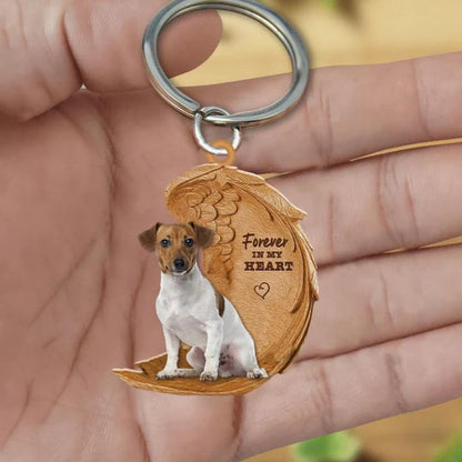 Jack Russell Terrier Forever In My Heart Acrylic Keychain FK009