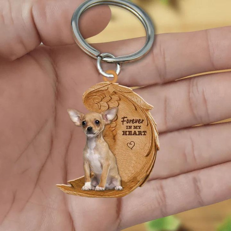 Chihuahua Forever In My Heart Acrylic Keychain FK010