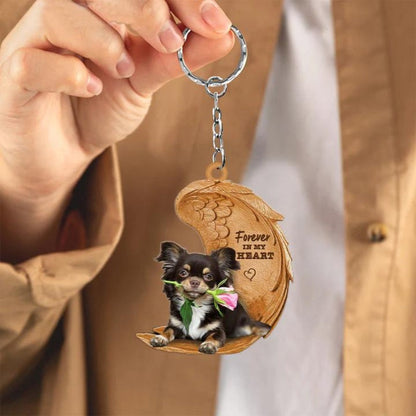 Chihuahua Forever In My Heart Acrylic Keychain FK030