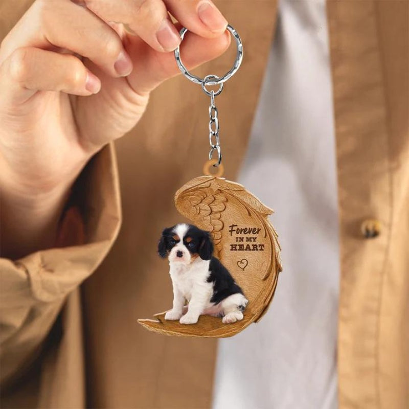 Cavalier King Charles Spaniel Forever In My Heart Acrylic Keychain FK041