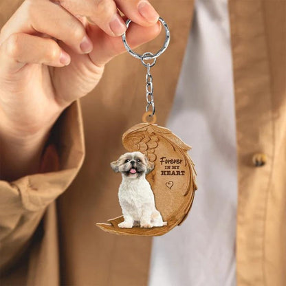 Shih Tzu Forever In My Heart Acrylic Keychain FK047