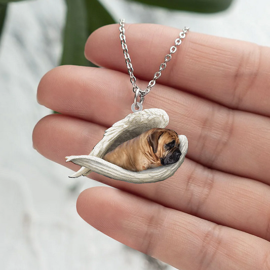 Boerboel Sleeping Angel Stainless Steel Necklace SN150