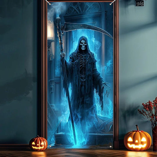 Halloween Spooky Door Covers Grim Reaper SC029