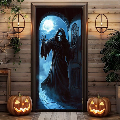 Halloween Spooky Door Covers Face Death SC046