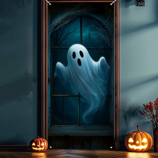 Halloween Spooky Door Covers Cute Ghost SC057