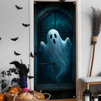 Halloween Spooky Door Covers Cute Ghost SC057