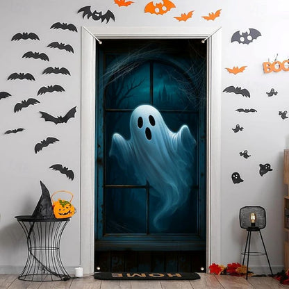 Halloween Spooky Door Covers Cute Ghost SC057