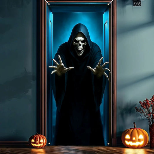 Halloween Spooky Door Covers Grim Reaper SC058
